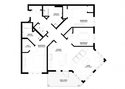 3 Bedroom Floor Plan
